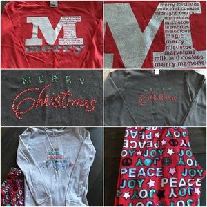 Christmas BLING 4 piece set GIRLS size 8